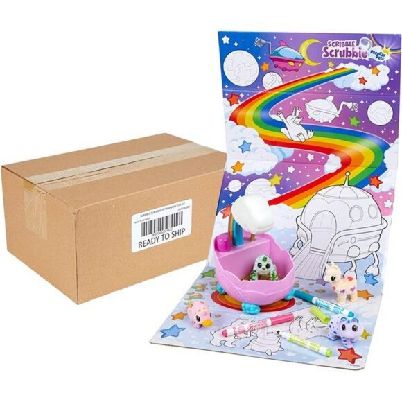 Scribble Scrubbie Rainbow Tub Set, Coloring Toys & Gifts for Kids, Ages 3+ - Picture 4 of 6